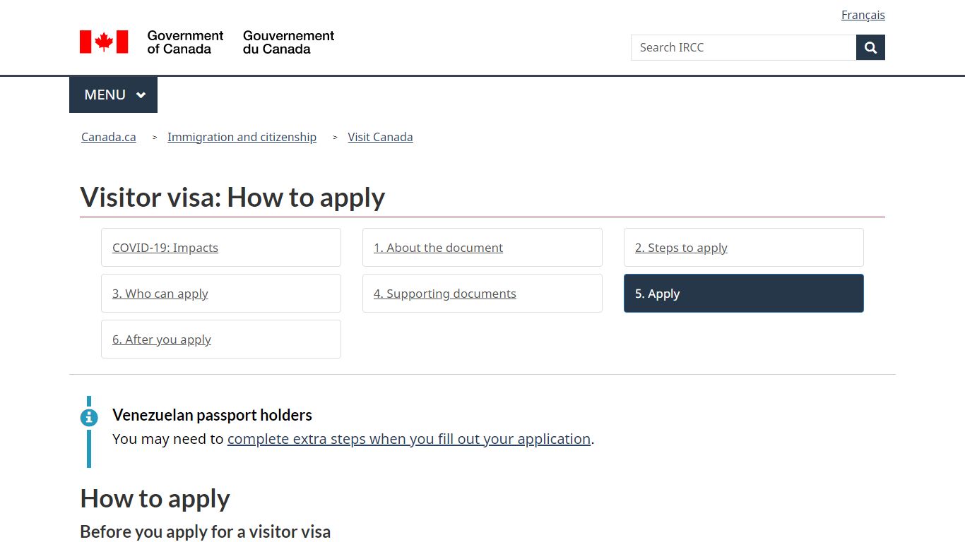 How to apply for a visitor visa - Canada.ca